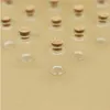 50 pcs/Lot 22*40mm 8 ml bouchons bouteilles en verre bouchon artisanat petits pots Transparent pot vide Mini flacon bouteille cadeau de haute qualité