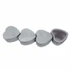 Mini Tin Box Heart Shaped Tinplate Boxes Jewelry Candy Storage Cans Coin Earrings Headphones Gift Box 60*59*27MM