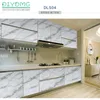 Adesivi da cucina in alluminio in marmo Autoadesivi a prova di olio impermeabile Adesivo autoadesivo PVC Adesivi murali da bagno Contattare la carta Film 201201