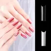 Full Cover Nail Tips 550Pcs C Curve Extra Long Press Square Clear Manicure Extension Fingernail Gel Nails On False Tips Nai Z8Q5