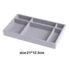 Fashion Portable Velvet Jewelry Ring Display Organizer Box Tray Holder Earring Storage Case Showcase 220309