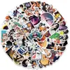 50 pièces/ensemble affiche petits autocollants de planche à roulettes étanches populaire Anime pour ordinateur portable bouteille casque autocollant de voiture PVC guitare décalcomanies