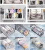 Underwear Drawer Organizer Foldable Wardrobe Clothes Organizers Stocks Nylon Mesh Storage Drawers