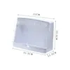 ONEUP New Makeup Organizer Storage Box Large Capacity Cosmetic Wall Paste Sealed Square Storage Box Removable Kitchen 201022