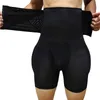 Afslanken schede buik buikbesturing dij trainer shapewear afval trainer haak taille shaper butt lifter heren bokser shorts gevoert