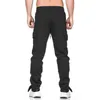 Mężczyźni Bawełniane Joggers Spodnie Kieszenie Spodnie Cargo Gym Running Casual Spodnie Męskie Spodnie dresowe Spodnie Spodnie Sportowe G0104