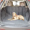 SUV جذع مقعد غطاء مطبوعة أسود للماء أكسفورد القماش pet وسادة الكلب سيارة حصيرة منصات LJ201028
