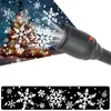 LED -effekt ljus jul snöflinga snöstorm projektor lampor 16 mönster roterande scenprojektionslampor för fest KTV -staplar hol7167610