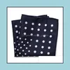 Handkerchiefs Fashion Accessories 23x23 Cm Mans Pocket Square Hanky Printing Polka Dot Floral Chest Towel Big Size Handkerchief For Mens Sui