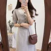 Abiti vintage Vendite calde Donna Estate Cute Sweet Giappone Korea Preppy Style Peter Pan Cotton Botton Abbigliamento Retro 6918 T200117