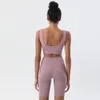 Seamless Yoga Bra Shockproof Sports Tank Camis U-shape Solid Padded Tops Vest Running Fitness Gym Clothes Women Match for Leggins Shorts