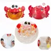 Bubble Crabs Baby Bath Toys con música Funny Bath Bubble Maker Jabón Bubble Machine Regalo para niños Kids Colorful Boys LJ201019