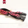 MUTTCO Einzelhandels-Gitter handgefertigtes Hundehalsband THE RED BLACK PLAID, langlebiges Haustier-Halsband für Ihr Haustier, 5 Größen UDC074H 201030