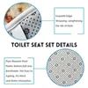 Rideau de douche à motif de marbre avec tapis de bain Ensemble de tapis de toilette en microfibre Tapis de sol de salle de bain Tapis de couverture de siège de toilette lavable 201211