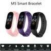 M5 Smart Band Fitness Tracker Wrist Pedômetro Sport Sport Smart Watch Bluetooth 40 Banda M5 Tela colorida Smart Bracelet5165462