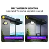 Waterdichte IP65 Solar Motion Sensor Licht Wandlamp Outdoor High-Brightness Solar Lights met instelbaar paneel voor de tuin