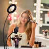 NEW 6 inch Live Fill Lights Desktop Clip Light White Usb Connection Dimmable Selfie Ring Light with Phone Holder
