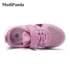 MudiPanda Детская сетка Случайные кроссовки Спортивные Обувь Дети для Девушки Легкие Розовые Плоские Обувь Зима 201201