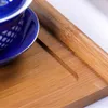 Rectangle Wooden Tea Tray Serving Table Plate Snacks Food Storage Dish for Hotel Home Wood Serving Tray Tea Table 33*17*1cm DBC BH4471