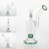 Royal Blue Glass bong Hookahs water pipes Joint Size 14.4mm glasss bong bubbler Tire Perclator recycler two function dab oil rigs