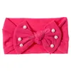 Schattige prinses meisjes zachte nylon boog hoofdband baby bowknot haarband pasgeboren geknoopte headwrap kinderen haaraccessoires