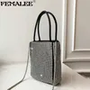 Paillettes donne tote sacchetti di lusso di cristallo di lusso Bling sera partito borsa moda signora borse ragazze glitter borse marca Q1207