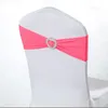 50pcs Spandex Lycra Wedding Chair Cover Sash Bands Wedding Party Birthday Chair Decor Royal Blue Red Black White Pink Purple T200601