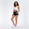 Skin Feeling Yoga-Shorts für Damen, einfarbig, Freizeit, Training, Fitness, schnell trocknend, atmungsaktiv, Hotpants, Laufen, Fitnessstudio, Biker, Tennis-Shorts