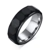 Мужские кольца с шестигранной головкой, черный карбид вольфрама, уникальное обручальное кольцо с трехмерной поверхностью для мужчин, комфортная одежда Anel1092731