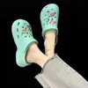 Beach Shoes Women Croc Clogs New Casual Rainbow Garden Non-Slip Sandals Slip On Girl Fashion Slides Outdoor Unisex-Adult Men'320C