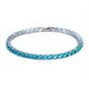 Tennis Bracelets Jewelry Luxury 4Mm Cubic Zirconia Iced Out Chain Crystal Wedding For Women Men Gold Sier Bracelet