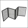 Autre décor à la maison décor jardin nous stock porte pour animaux de compagnie chien pour portes escaliers ou maison debout pliant arc brun woodena00 A16 livraison directe