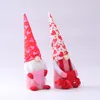 Walentynki Dar Prezent Gnome Pluszowe Dekoracje Lalki MRS Handmake Skandynawski Tomte Tabela i Home Decor jk2101xb