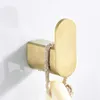 Conjunto de banho de 4 peças Sus304 Stainless Aço toalheiro único suporte de ouro escovado Acessórios para o banheiro Rolo de papel higiênico T200425