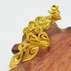 Bröllopsringar Öppna Peacock Ring Yellow Gold Filled Womens Phoenix Bridal Jewelry1