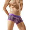 2pcs 속옷 남성 표범 복서 쇼트 Cueca Masculina 섹시한 게이 calzoncillos hombre boxer marca ropa de hombre vetement homme Y2003926083