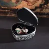 48 stücke Herz Liebe Schmuck Box Antike Legierung Fall Ring Ohrring Halskette Lagerung Halter Europäischen Schmuck Box