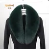 Collo di pelliccia di volpe di lusso Uomo e donna Sciarpa di pelliccia invernale Sezione lunga Collo di pelliccia vera Pelle Sciarpe bianche nere Sciarpe di Pashmina J1217197037