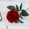 flannelette Artificial Rose Silk Flower Fake Roses Long Stem Bridal Wedding Bouquet for Home Garden Wedding Artificial Flowers KKA8319