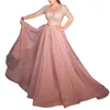 Modische Freizeitkleider für Damen, sexy, formelles Partykleid, rosa, hoher Kragen, lange Ärmel, Pailletten, Abend, Hochzeit, Damen