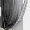 Grey Pearl window Sheer curtains Nordic Light luxury living room balcony bedroom shading simple modern white curtain