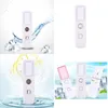 Women Face Steaming Device UBS Rechargeable Water Supply Instrument Hand Held Nanometer Spray Humidifier Party Supplies Portable RRA12273