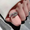 AAA Zirkonia Schlange Einstellbare Ringe Original Qualität Mode Laufsteg Ring für Frauen Marke Schmuck Liebhaber Geschenke Z409