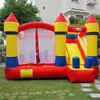 Yard Nylon intérieure et extérieure Home Usage Bouncy Castle Gonflable Jump Trampoline Bouncer Bounce Maison avec diapositive