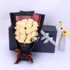 18pc Bouquet di rose artificiali Rose di sapone Fiore con confezione regalo Fiori di decorazione di nozze di rose di compleanno di San Valentino