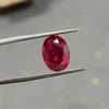 Taglio ovale 129mm 1 pezzo / borsa 6carats Laboratorio artificiale rosso scuro creato pietra preziosa rubino per anello di gioielli di moda che fa q1214