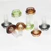 Vattenpipor Double Layers Dry Herb slide glasskålar 10mm 14mm 18mm med blomma snöflinga filterskål för Bongs Ash Catcher rökningsskålar