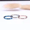 Tigrade 2mm Thin Titanium Ring Women Rose GoldBlackBlue Polished Simple Slim Rings for Man Female anel Wedding Engagement Band6651489