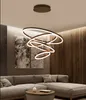 Nordic Kroonluchter LED-ringlamp met afstandsbediening Living Dining Room Slaapkamer Keuken Trap Woondecoratie Binnenverlichting