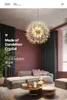 Nordic Decorative Light Beauty Dandelion Design lamps Crystal Led G9 Pendant Hanging Lamp Cloth Store Suspension